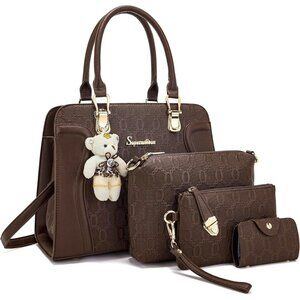 Fashionable 4-Piece Purse Set for Women - Stylish and Durable for Every Occasion